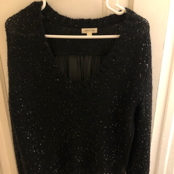 Anthropologie Black Sweater - Size S - Picture 3 of 6